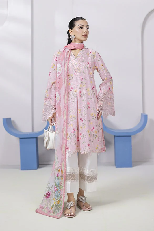 Qalamkar QPrints Embroidered Lawn 2025 | EM-04A | ANNA