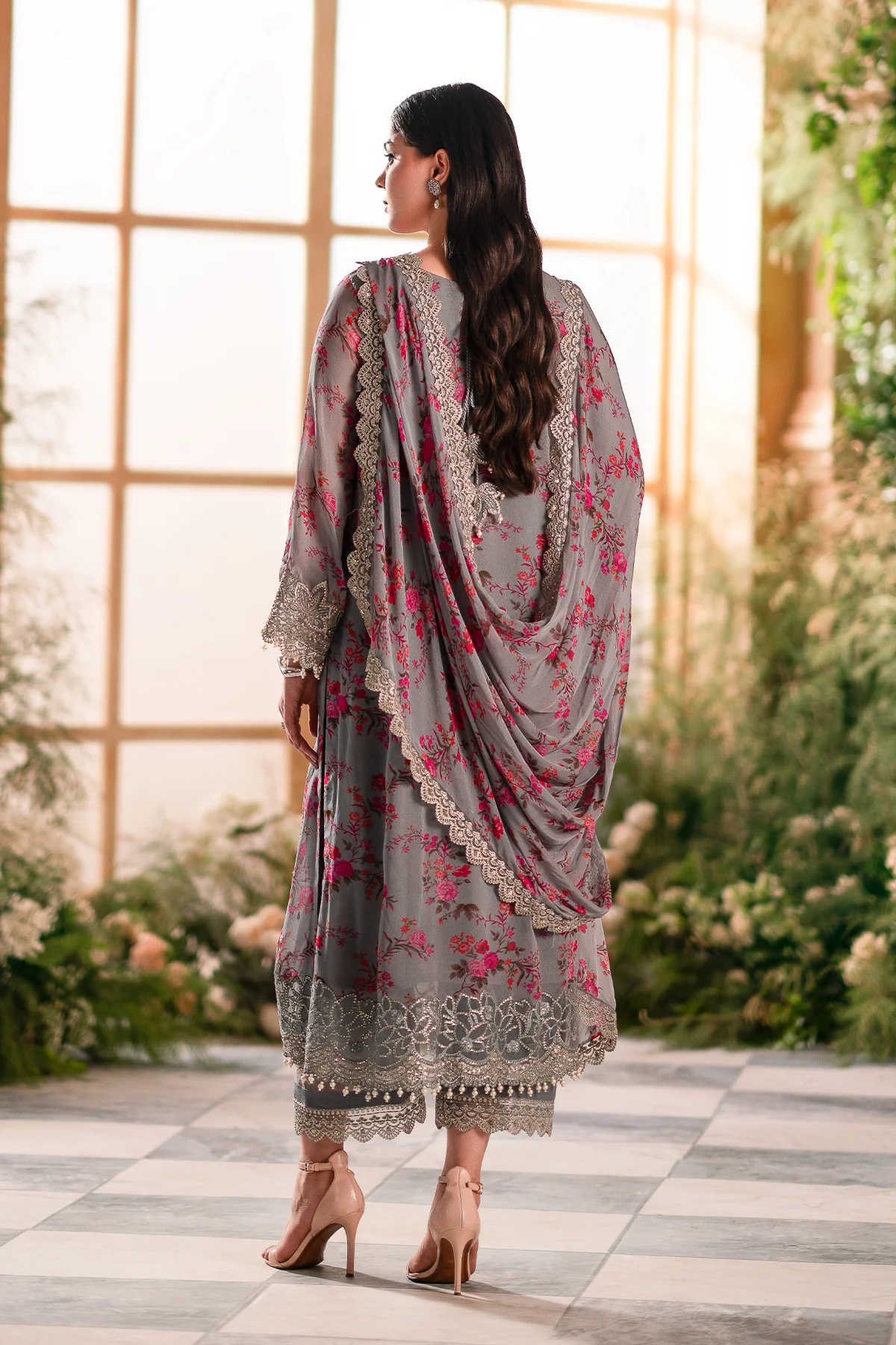 Charizma Vasal Embroidered Chiffon Collection | VSL5-05