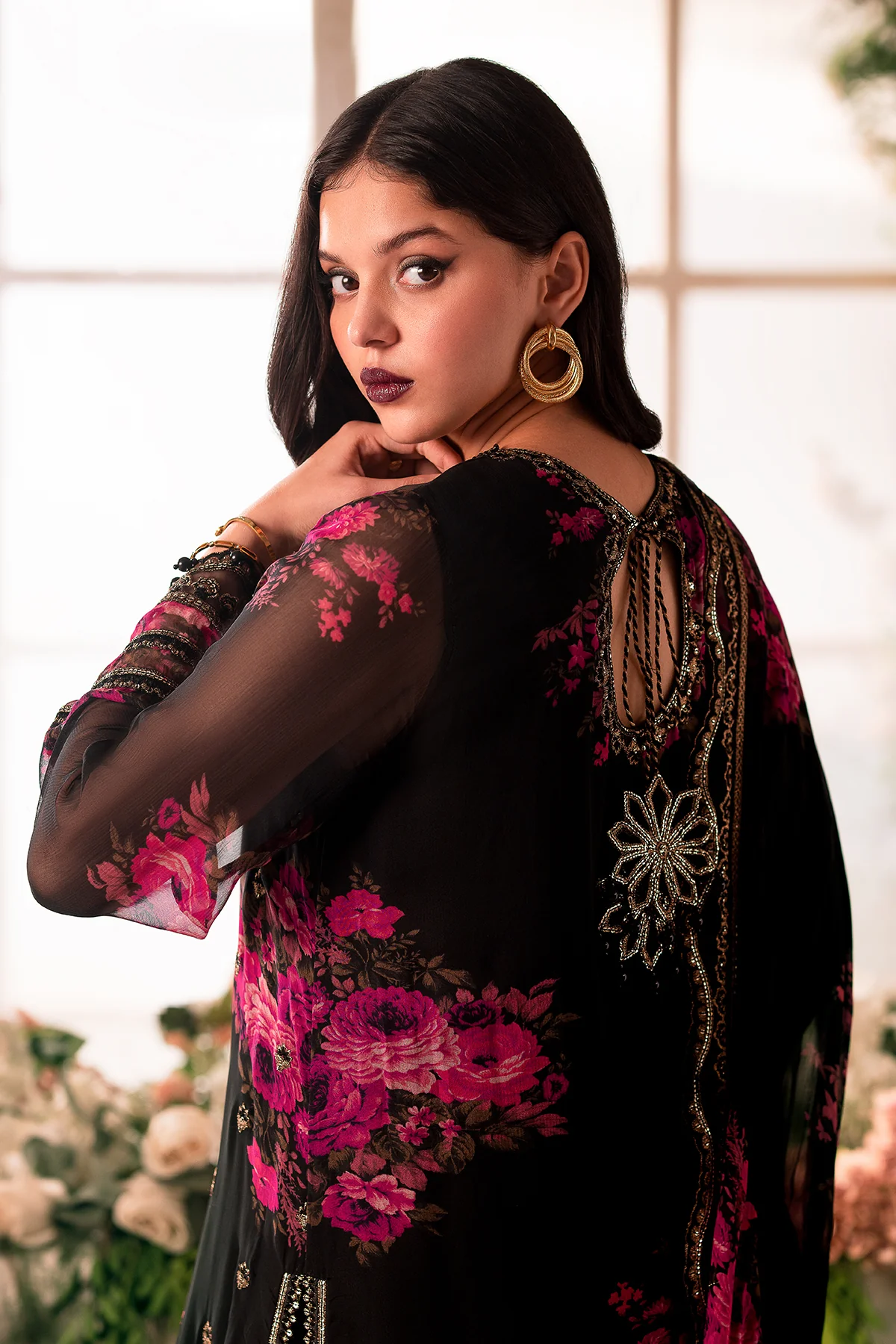 Charizma Vasal Embroidered Chiffon Collection | VSL5-09