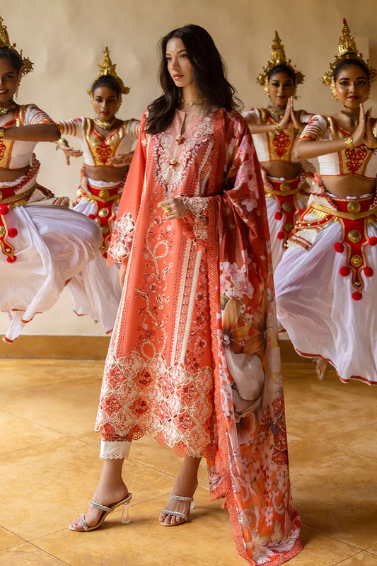 Manaram luxury Lawn 2025 by Mushq | STARRY SIDE