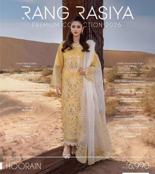Rang Rasiya Premium Collection 2026 | HOORAIN