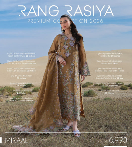 Rang Rasiya Premium Collection 2026 | MINAAL