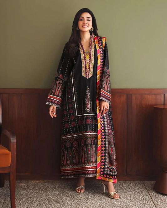 Mushq Hemline Nirvana Printed Silk 2026 | STAR OFF DUTY