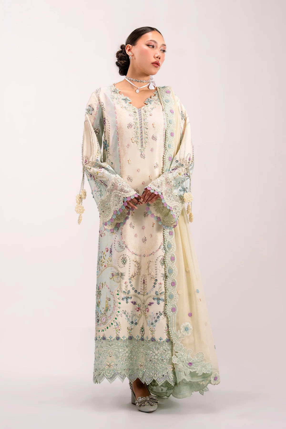 Qalamkar Luxe Silk 2026 | QSL-01 | AZURE