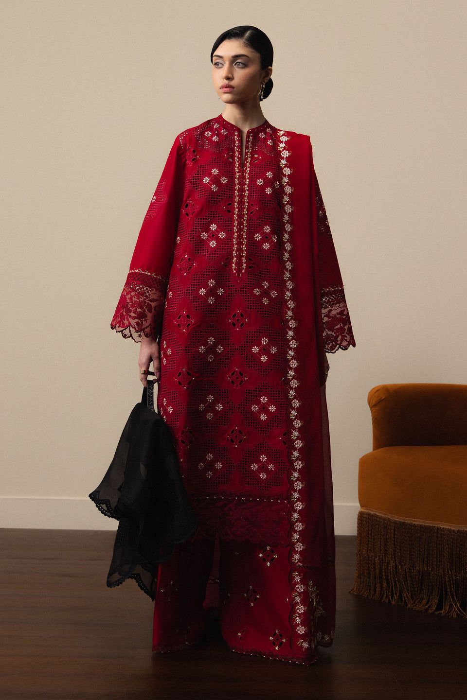 Zara Shahjahan Luxury Lawn 2026 | SATORI | AKARI - D08