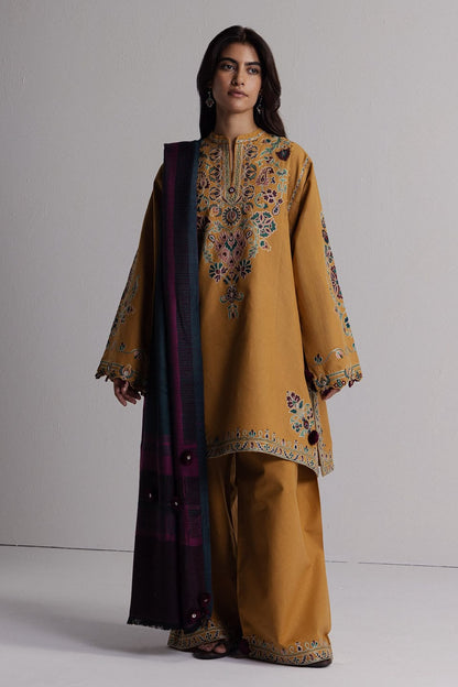 Coco by Zara Shahjahan Winter Unstitched 2026 | OCHRE-2A