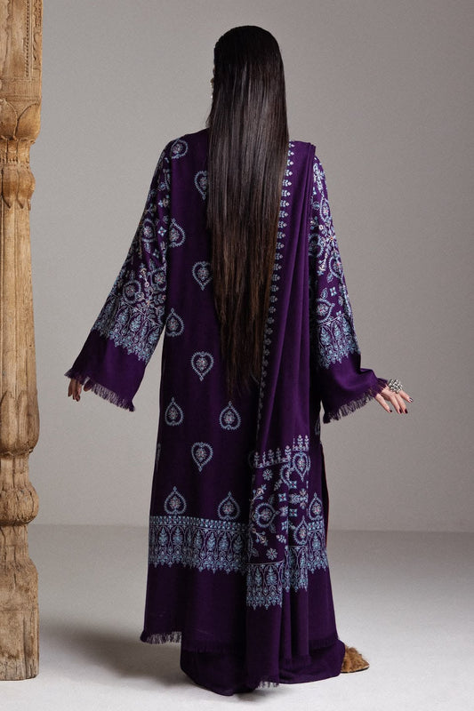 Zara Shahjahan Saraab Winter Unstitched 2026 | BANAFSHA - D-10