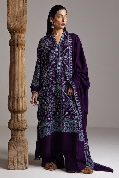 Zara Shahjahan Saraab Winter Unstitched 2026 | BANAFSHA - D-10