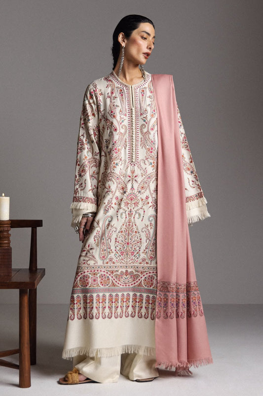Zara Shahjahan Saraab Winter Unstitched 2026 | PASHM - D-04