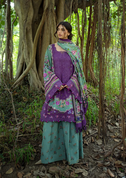 Elaf Wilderness Pashmina Shawl Edit 2026 | EWR-6A HEATHER