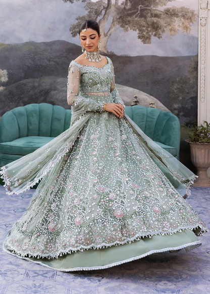 Festive Unstitched 2025 by Sadaf Fawad Khan | SEAFOAM