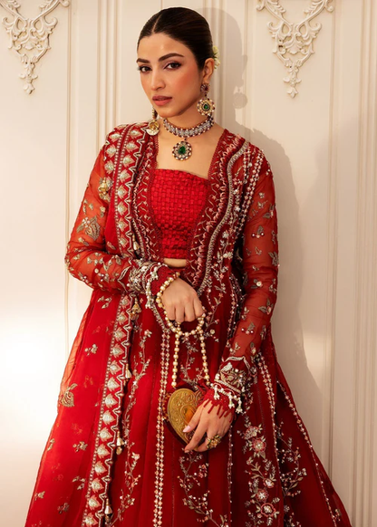 Festive Unstitched 2025 by Sadaf Fawad Khan | SCARLET