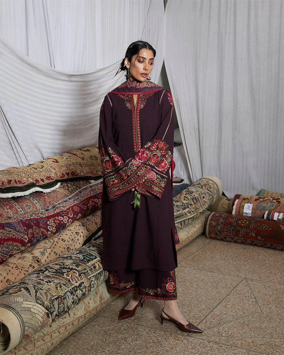 Jugnu Embroidered Karandi Collection 2025 | BARI