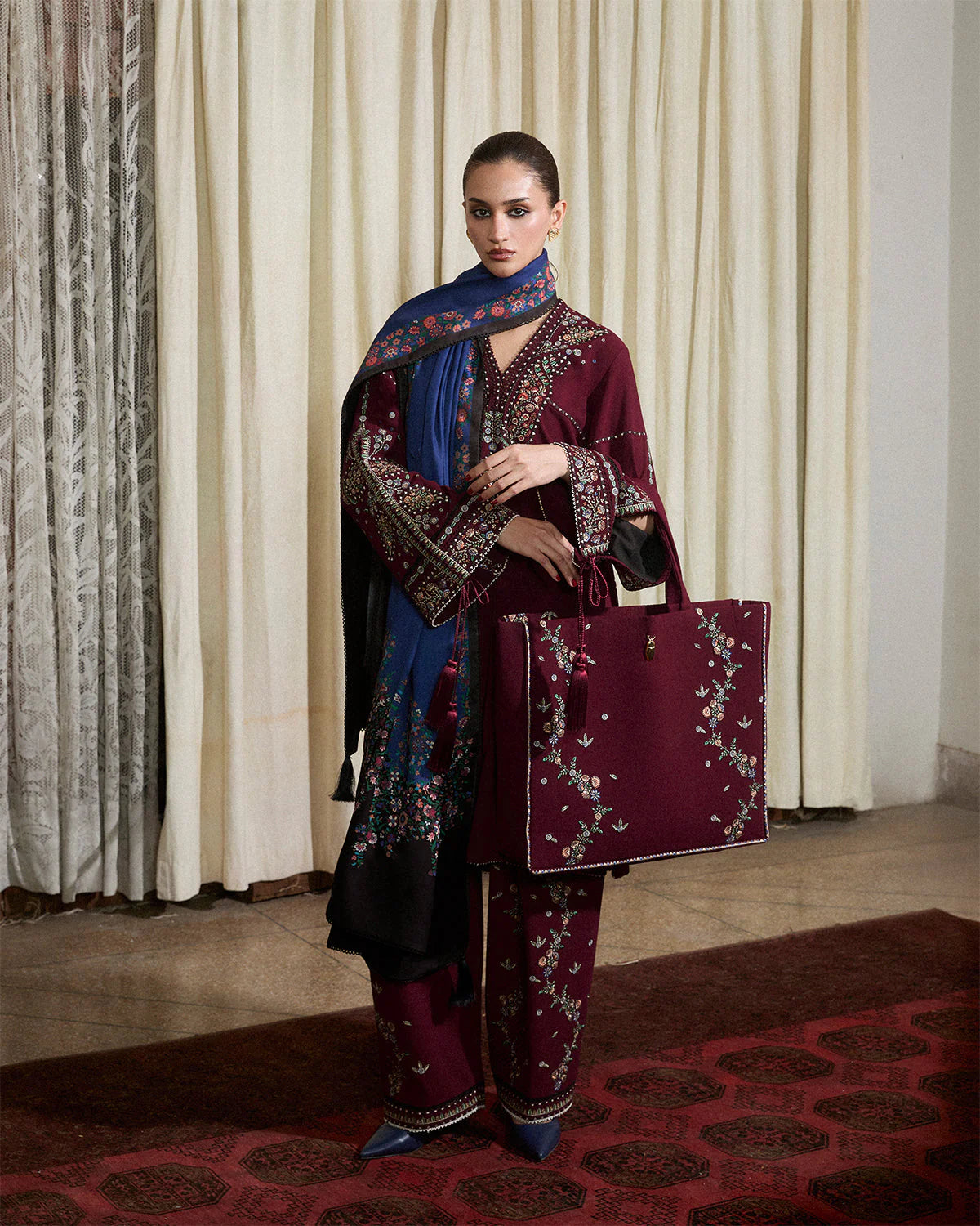 Jugnu Embroidered Karandi Collection 2025 | RAMI