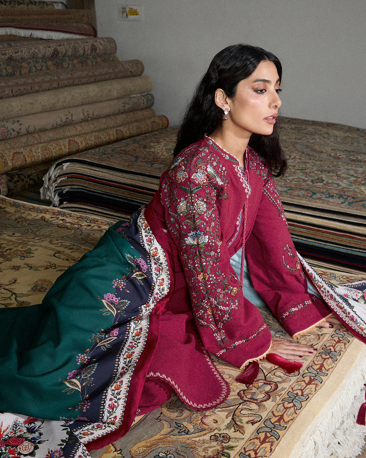 Jugnu Embroidered Karandi Collection 2025 | HASTI