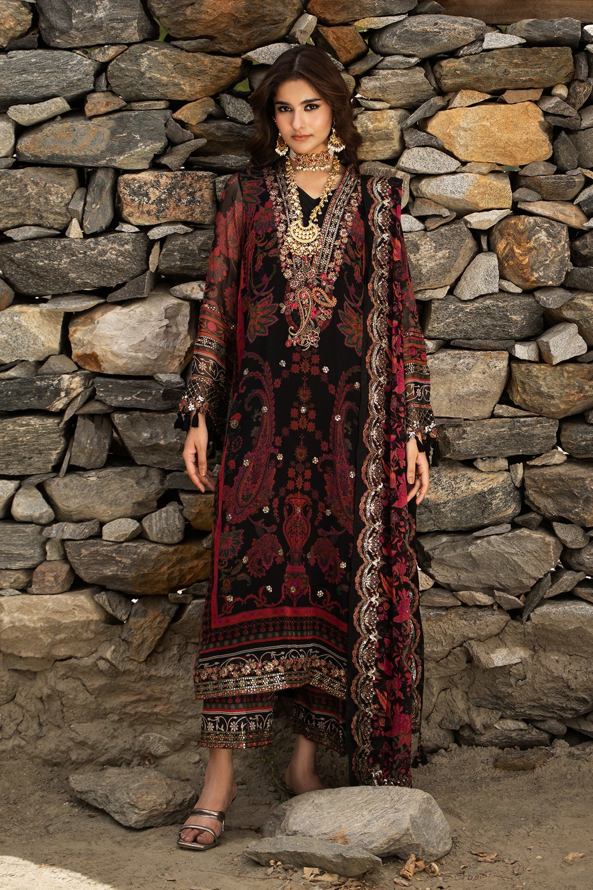 Charizma Vasal Winter Vol-02 2026 | Unstitched Embroidered Chiffon Collection | VSLW6-16