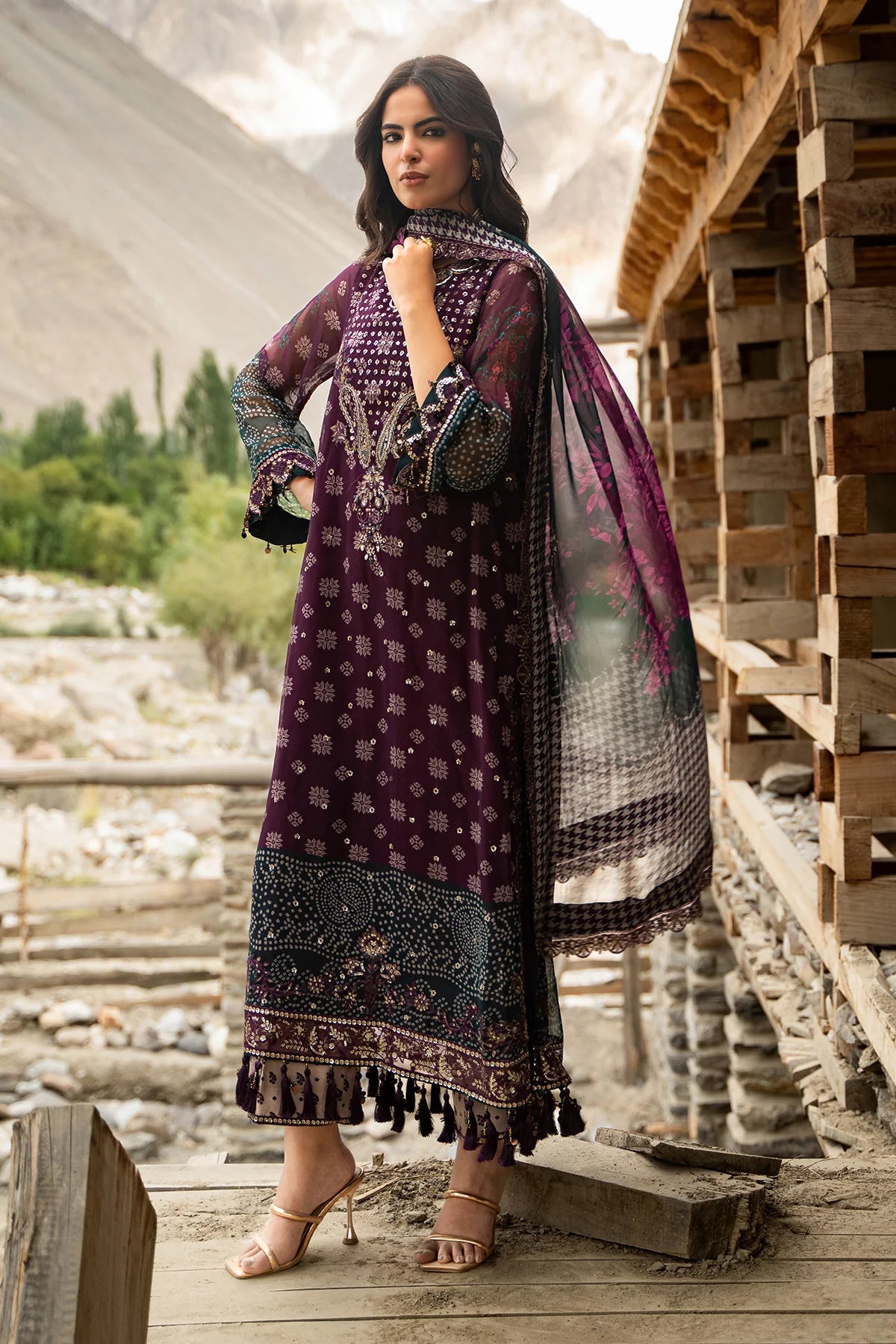 Charizma Vasal Winter Vol-02 2026 | Unstitched Embroidered Chiffon Collection | VSLW6-12