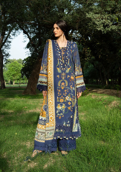 Elaf Wilderness Pashmina Shawl Edit 2026 | EWR-3A BLUES