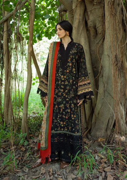 Elaf Wilderness Pashmina Shawl Edit 2026 | EWR-8A NOIRE